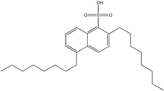 2,5-Dioctyl-1-naphthalenesulfonic acid Struktur