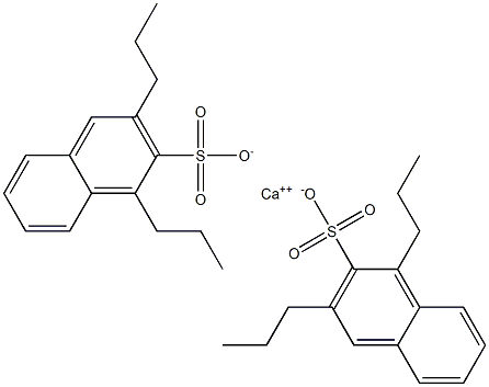 Bis(1,3-dipropyl-2-naphthalenesulfonic acid)calcium salt Struktur