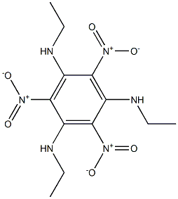 2,4,6-Trinitro-N,N',N''-triethylbenzene-1,3,5-triamine Struktur