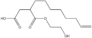 2-(7-Octenyl)succinic acid hydrogen 1-(2-hydroxyethyl) ester Struktur