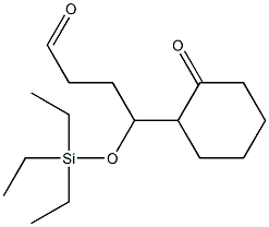 4-(Triethylsilyloxy)-4-(2-oxocyclohexyl)butanal Struktur