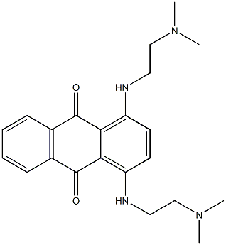 1,4-Bis[2-(dimethylamino)ethylamino]-9,10-anthraquinone Struktur