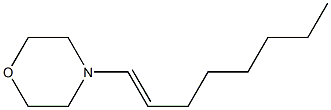 4-[(E)-1-Octenyl]morpholine Struktur