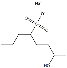 7-Hydroxyoctane-4-sulfonic acid sodium salt Struktur