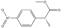 [R,(-)]-2-(p-Nitrophenyl)propionic acid methyl ester Struktur