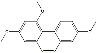 2,4,7-Trimethoxyphenanthrene Struktur