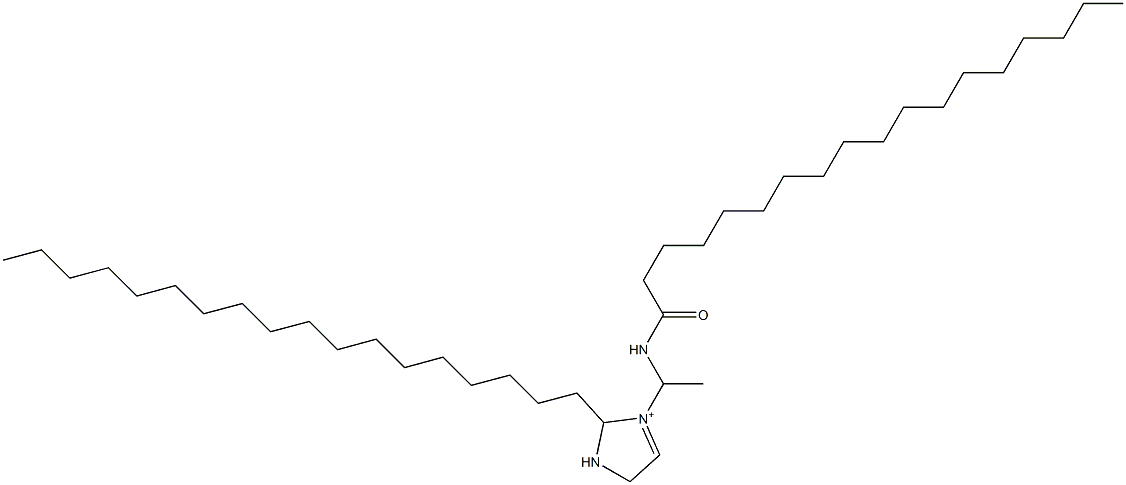 2-Octadecyl-3-[1-(stearoylamino)ethyl]-3-imidazoline-3-ium Struktur