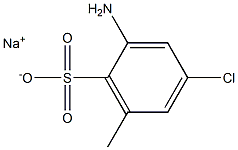 2-Amino-4-chloro-6-methylbenzenesulfonic acid sodium salt Struktur