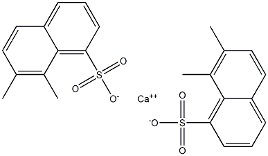 Bis(7,8-dimethyl-1-naphthalenesulfonic acid)calcium salt Struktur