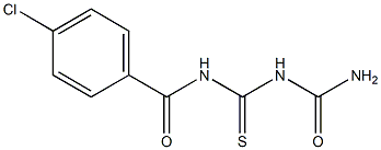 1-(4-Chlorobenzoyl)thiobiuret Struktur