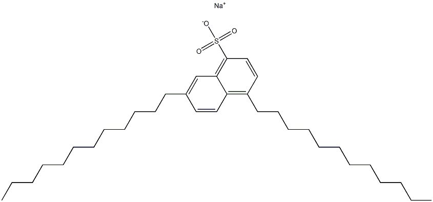 4,7-Didodecyl-1-naphthalenesulfonic acid sodium salt Struktur