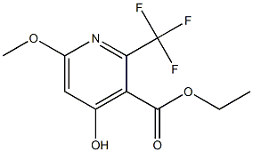 4-Hydroxy-6-methoxy-2-(trifluoromethyl)pyridine-3-carboxylic acid ethyl ester Struktur