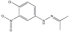 Acetone 3-nitro-4-chlorophenyl hydrazone Struktur