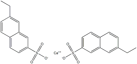 Bis(7-ethyl-2-naphthalenesulfonic acid)calcium salt Struktur