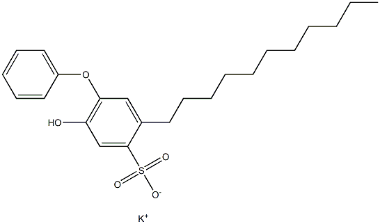 6-Hydroxy-3-undecyl[oxybisbenzene]-4-sulfonic acid potassium salt Struktur