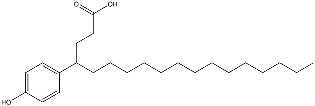 4-(4-Hydroxyphenyl)stearic acid Struktur