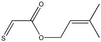 Thioxoacetic acid 3-methyl-2-butenyl ester Struktur