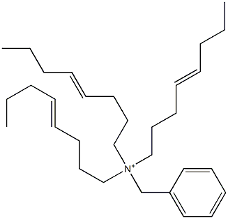 Tri(4-octenyl)benzylaminium Struktur