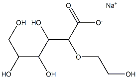 3,4,5,6-Tetrahydroxy-2-(2-hydroxyethoxy)hexanoic acid sodium salt Struktur