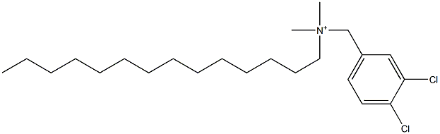 3,4-Dichloro-N,N-dimethyl-N-tetradecylbenzenemethanaminium Struktur