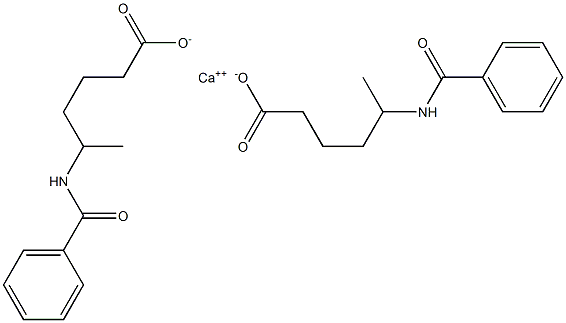 Bis(5-benzoylaminohexanoic acid)calcium salt Struktur