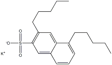 3,5-Dipentyl-2-naphthalenesulfonic acid potassium salt Struktur