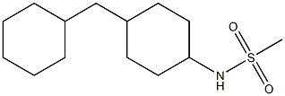 N-[4-(Cyclohexylmethyl)cyclohexyl]methanesulfonamide Struktur