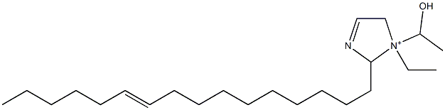 1-Ethyl-2-(10-hexadecenyl)-1-(1-hydroxyethyl)-3-imidazoline-1-ium Struktur