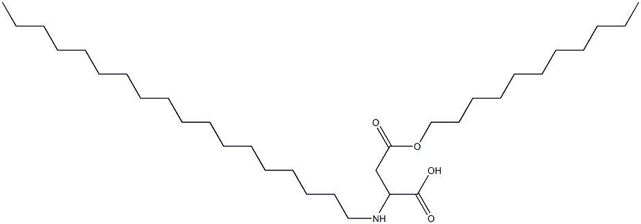 2-Octadecylamino-3-(undecyloxycarbonyl)propionic acid Struktur