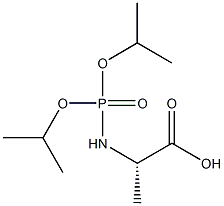 N-(Diisopropoxyphosphinyl)alanine Struktur