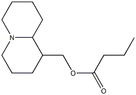 Octahydro-2H-quinolizine-1-methanol butyrate Struktur