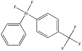 1-(Trifluoromethyl)-4-[difluoro(phenyl)silyl]benzene Struktur