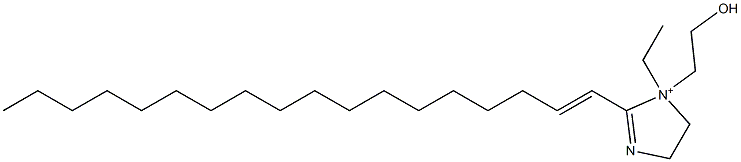 1-Ethyl-1-(2-hydroxyethyl)-2-(1-octadecenyl)-2-imidazoline-1-ium Struktur