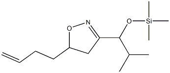 3-[1-(Trimethylsilyloxy)-2-methylpropyl]-5-(3-butenyl)-2-isoxazoline Struktur