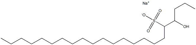 4-Hydroxydocosane-5-sulfonic acid sodium salt Struktur