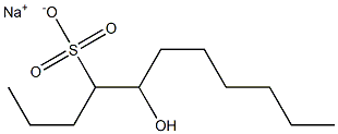 5-Hydroxyundecane-4-sulfonic acid sodium salt Struktur