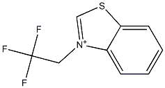 3-(2,2,2-Trifluoroethyl)benzothiazol-3-ium Struktur