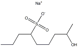 8-Hydroxynonane-4-sulfonic acid sodium salt Struktur