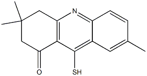 3,3,7-Trimethyl-9-mercapto-3,4-dihydroacridin-1(2H)-one Struktur