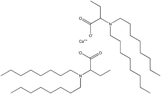 Bis[2-(dioctylamino)butyric acid]calcium salt Struktur