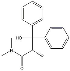 [S,(-)]-3-Hydroxy-2,N,N-trimethyl-3,3-diphenylpropionamide Struktur