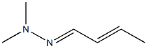 Crotonaldehyde dimethylhydrazone Struktur