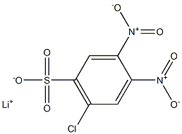 6-Chloro-3,4-dinitrobenzenesulfonic acid lithium salt Struktur