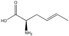 [R,(+)]-2-Amino-4-hexenoic acid Struktur