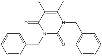 1,3-Dibenzyl-5,6-dimethyluracil Struktur