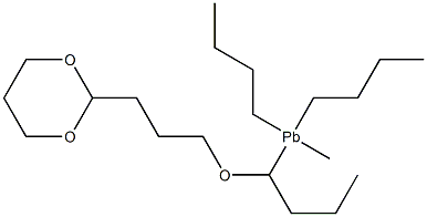 [3-(1,3-Dioxan-2-yl)propyloxy]methyltributylplumbane Struktur