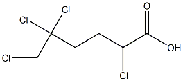 2,5,5,6-Tetrachlorocaproic acid Struktur