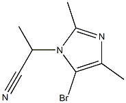 5-Bromo-1-(1-cyanoethyl)-2,4-dimethyl-1H-imidazole Struktur