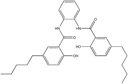 N,N'-Bis(5-pentylsalicyloyl)-o-phenylenediamine Struktur