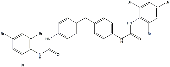 1,1'-[Methylenebis(4,1-phenylene)]bis[3-(2,4,6-tribromophenyl)urea] Struktur